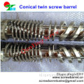 Kerucut Twin Screw barel untuk Double Screw Extruder